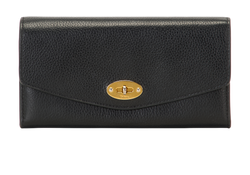 Mulberry Darley Long Wallet, Leather, Black, MIV, B, 2*